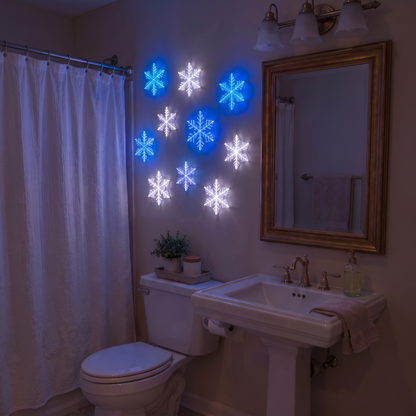 FrostyFlake™ - LED Snowfall Wall Set